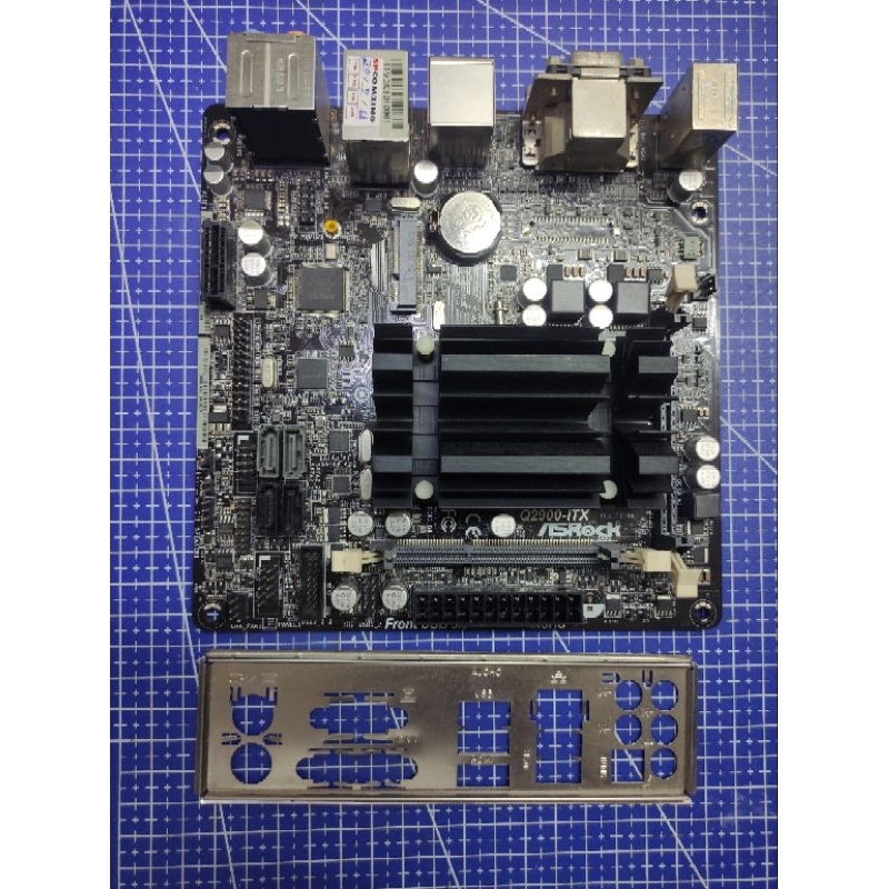 เมนบอร์ด mini Asrock Q2900ITX CPU INTEL J2900 (2.41GHz, Boost 2.67GHz) 4คอ 4เทรด มือสอง