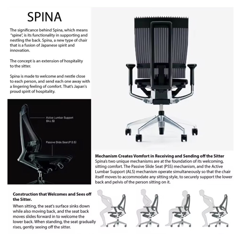 เก้าอี้ Ergonomic Chair ITOKI SPINA เก้าอี้นั่งทำงานเพื่อสุขภาพ ลดปัญหา ...