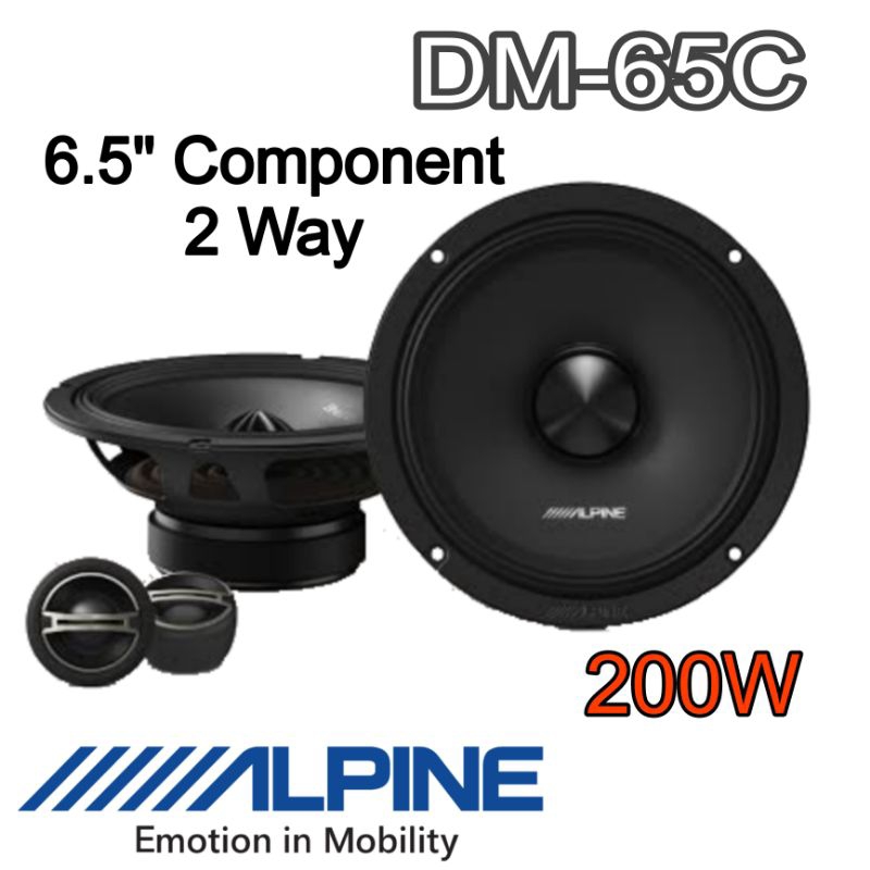 ลำโพงรถยนต์ ALPINE DM-65C ขนาด 6.5