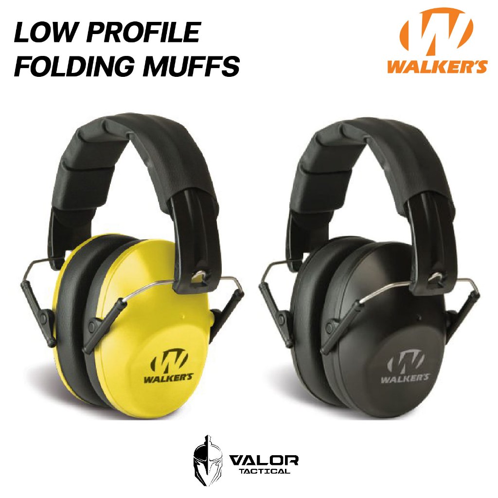 Walker ProLow Profile Folding Ear muffs หูฟังแบบครอบหู แบบพับได้ ที่