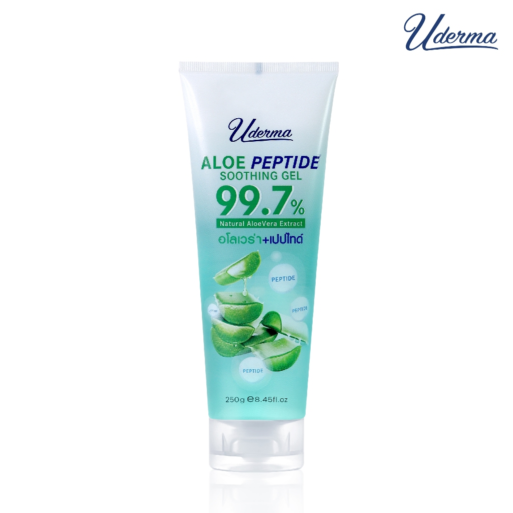 [Clearance Sale] Uderma Aloe Peptide Soothing Gel 250g ยูเดอร์มา อโล ...