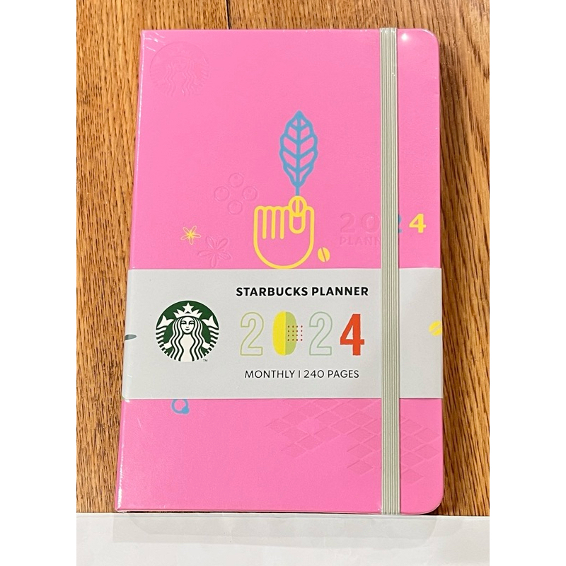 starbucks planner 2024 สีชมพู Shopee Thailand