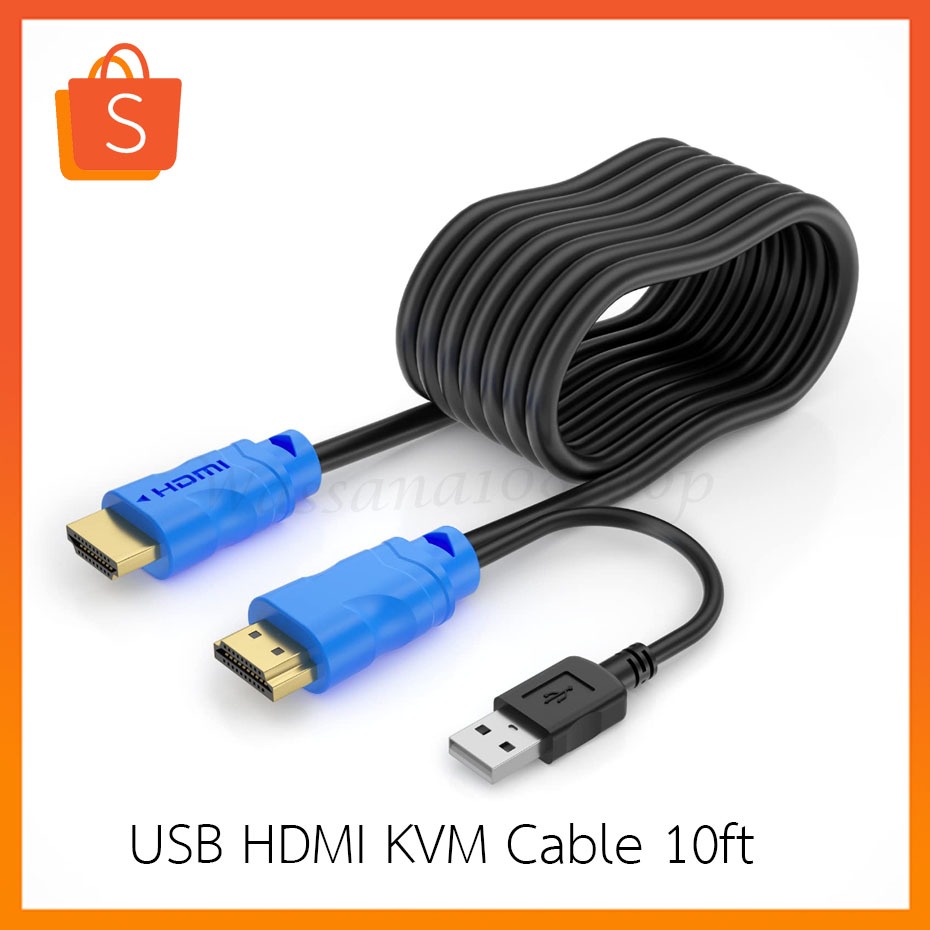 Commutateur KVM HDMI 8 Ports 4K 30Hz Avec 9 Câbles - Permet De Gérer 8 PCs Avec 1 écran, Clavier, Souris, Pour Bureau Ou Rack