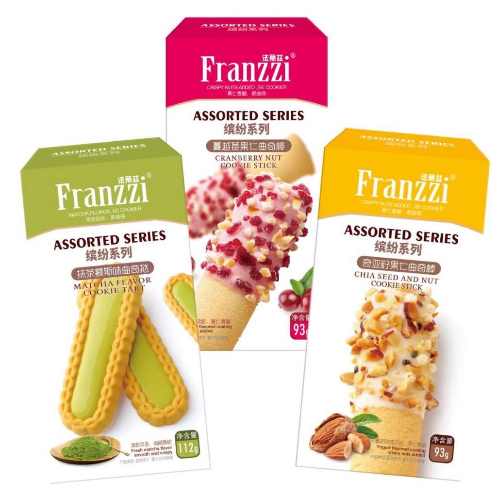 Franzzi ฟรานซี่ คุกกี้สติ๊ก ธัญพืชและถั่ว 93 กรัม | Shopee Thailand