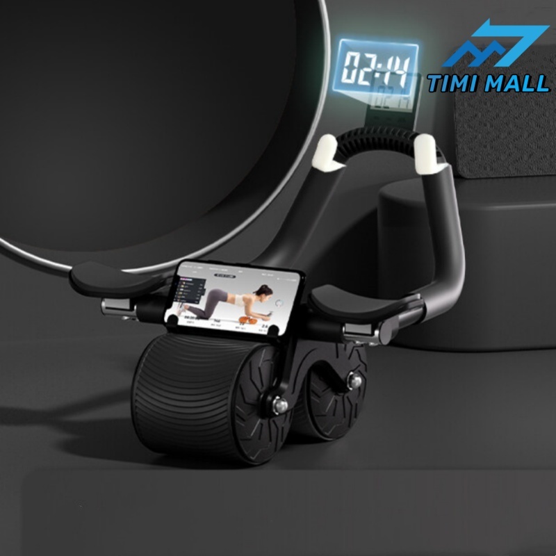 【TIMI MALL】Ab Roller Wheel with Timer & Knee Mat, 2024 New Elbow ...