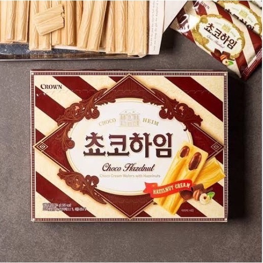 ขนมเกาหลี โชโคไฮม์-คราวน์ Chocoheim-Crown 쵸코하임-크라운 พร้อมส่ง | Shopee ...