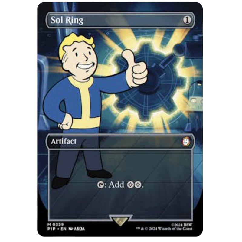 Universes Beyond: Fallout Variants: Sol Ring (0359 - Borderless ...
