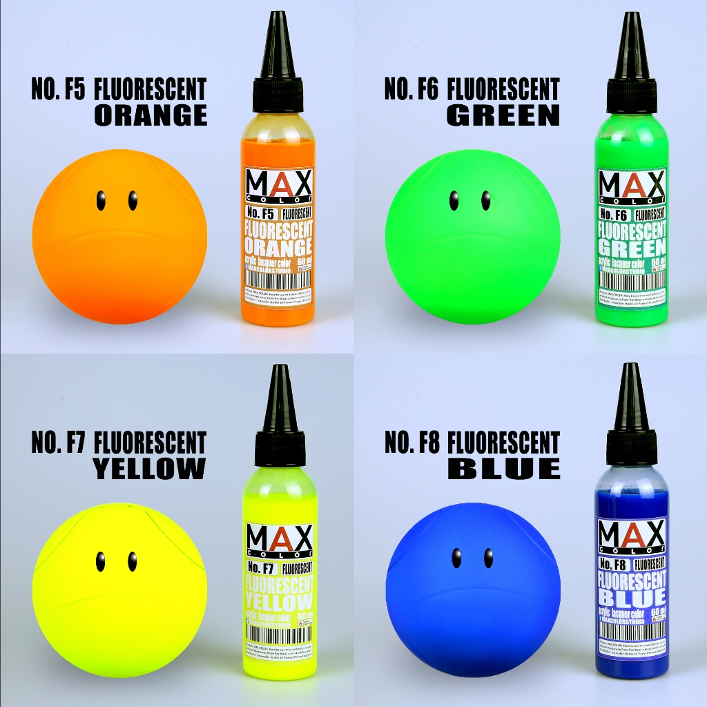 F5-F8 FLUORESENT SERIES สีพ่นโมเดล กันดั้ม รถถัง อาร์ททอย พลาสติกโมเดล ...