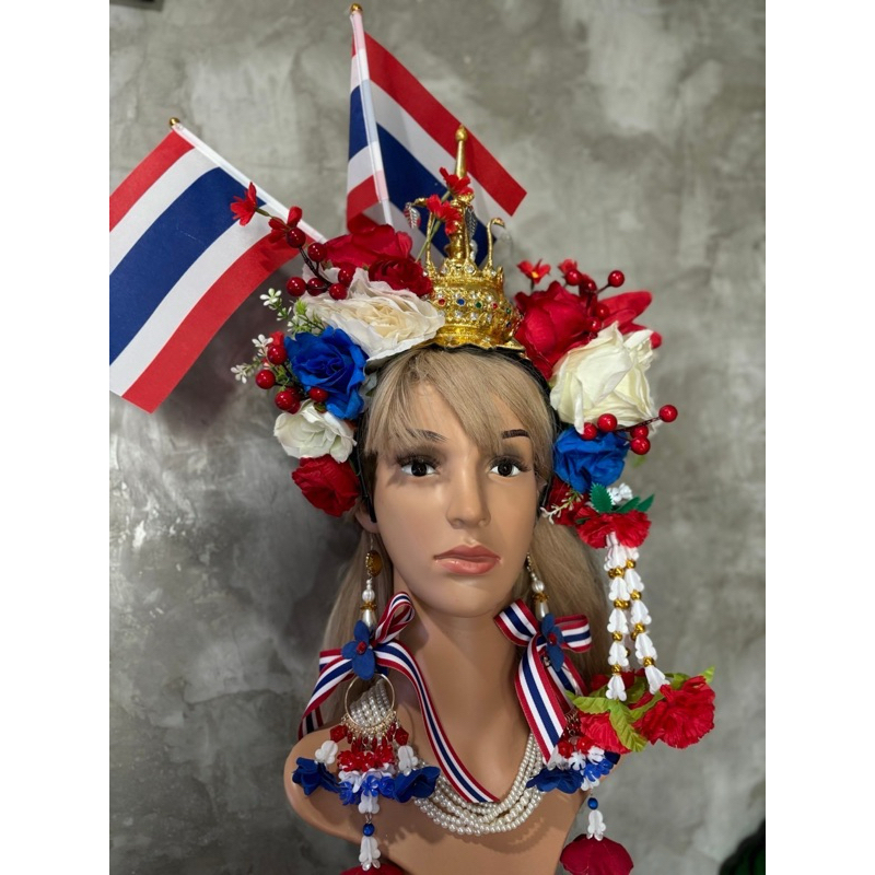 ชฎา ชฎาดอกไม้ เครื่องหัวไทย | Shopee Thailand
