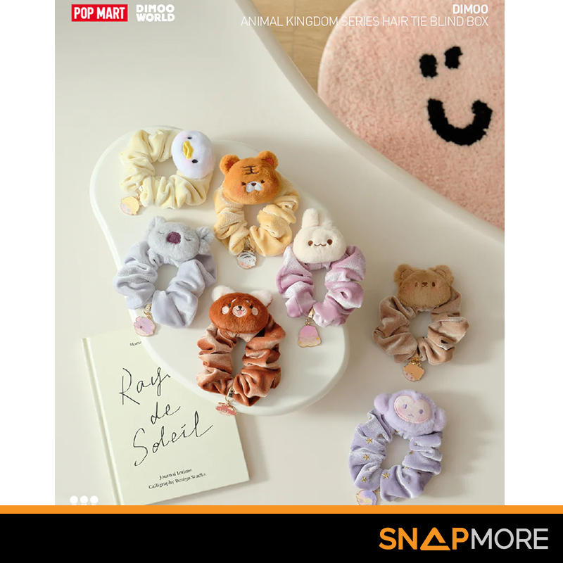 ยางมัดผม DIMOO Animal Kingdom Hair Tie กล่องสุ่ม ลุ้น SECRET [POP MART