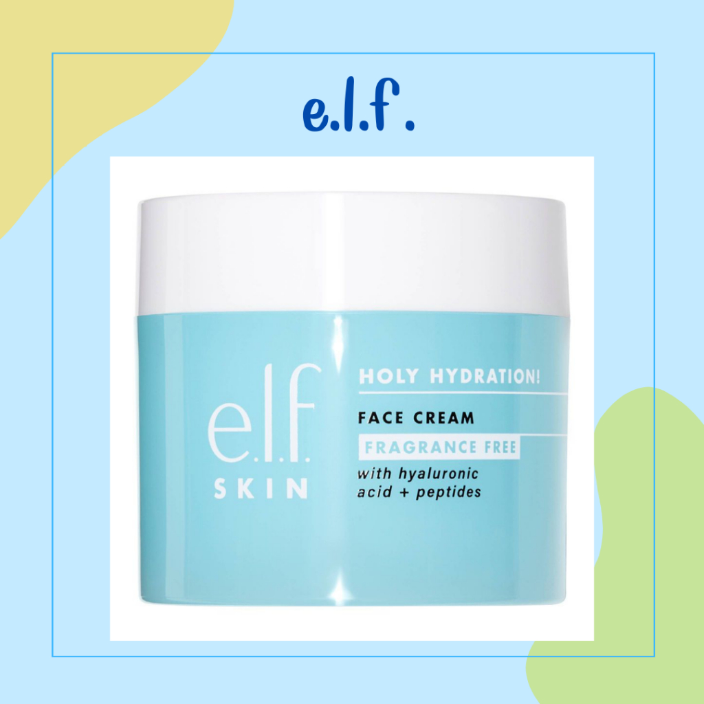 E.l.f. Holy Hydration! Feuchtigkeitscreme – Ohne Duftstoffe, Mit Hyaluron & Niacinamid, Vegan, 50 G