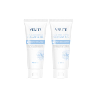 [แพ็คคู่] Verite Skin Barrier Defense Cleansing Gel 100 ml. เจลล้างหน้าผิวแพ้ง่าย เติมน้ำให้ผิว