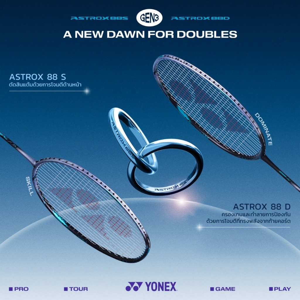 YONEX ASTROX 88s game新色バドミントンリペアラケット