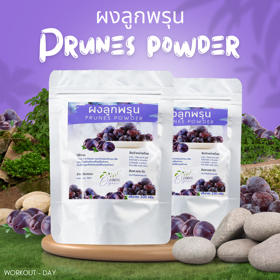 ผงลูกพรุน Prune Fruit Powder ขนาด 100กรัม | Shopee Thailand