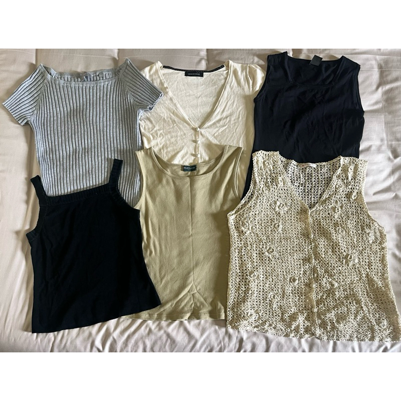 เสื้อไหมพรม เสื้อครอป แขนกุด รวมแบรนด์ญี่ปุ่น | Shopee Thailand