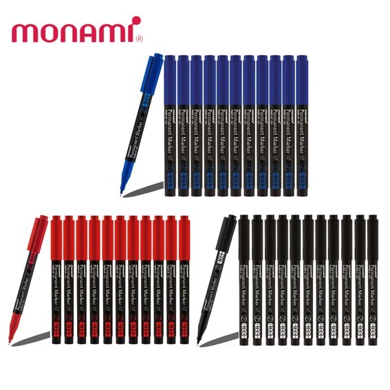 ปากกาเขียนซีดี โมนามิ Monami Permanent Marker XF 103 ขนาดเส้น 0.5 มม.