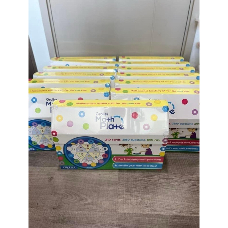 Grolier Math Plate ใหม่ ในซีล ไม่มีตำหนิ | Shopee Thailand