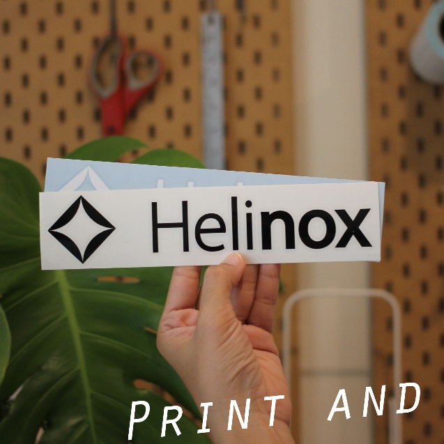 สติ๊กเกอร์ลาย Helinox ราคาถูก งานไดคัท กันน้ำกันแดด มีหลายแบบ ตัดพร้อม ...
