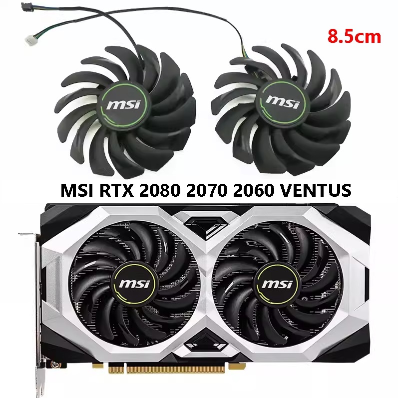 พัดลมการ์ดจอ MSI RTX 2080 2070 2060 VENTUS Graphics card cooling fan ...