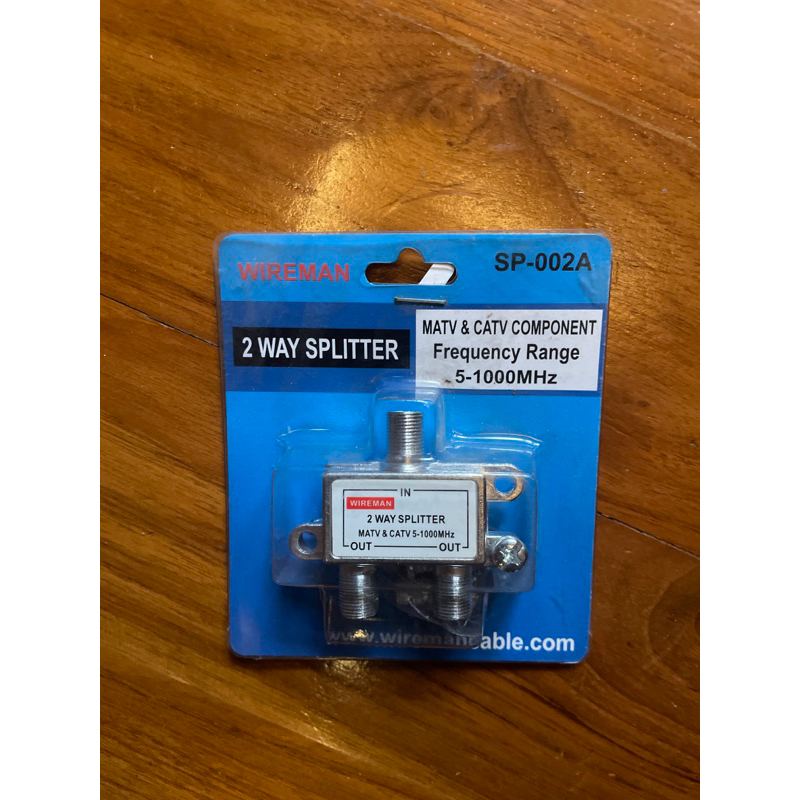 อุปกรณ์แยกสัญญาณดาวเทียม เข้า1 ออก2 รุ่น SP-002A “WIREMAN” | Shopee ...