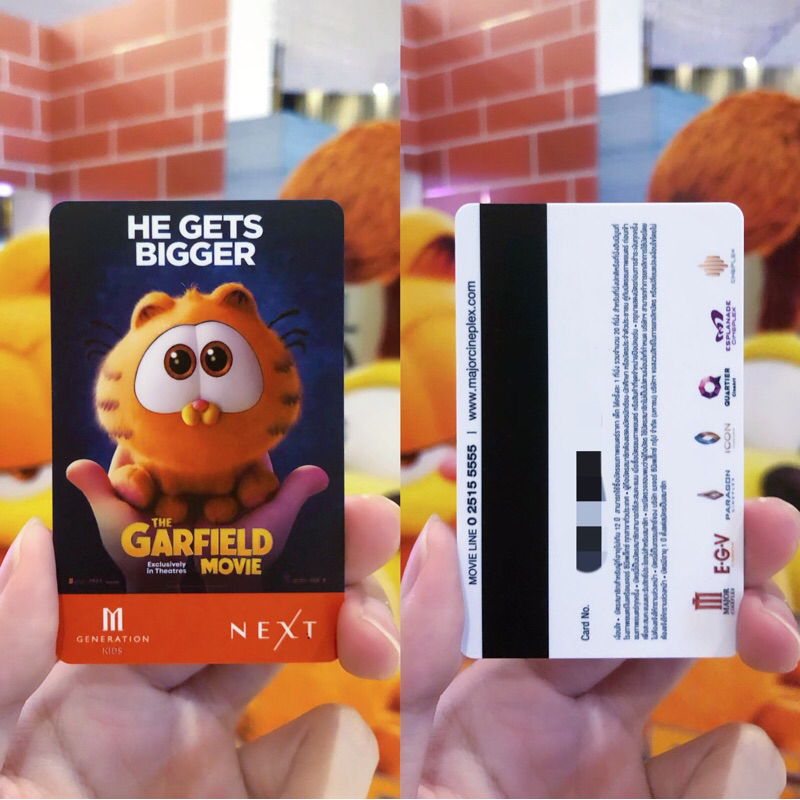 บัตรสะสม The Garfield Movie บัตรสมาชิก M Generation และ SF+ | Shopee ...