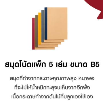 MUJI มูจิ ♥️ สมุดโน้ต Note Book มีทั้งแบบยกแพ็ค 5 เล่ม และแบ่ง 1 เล่ม ...