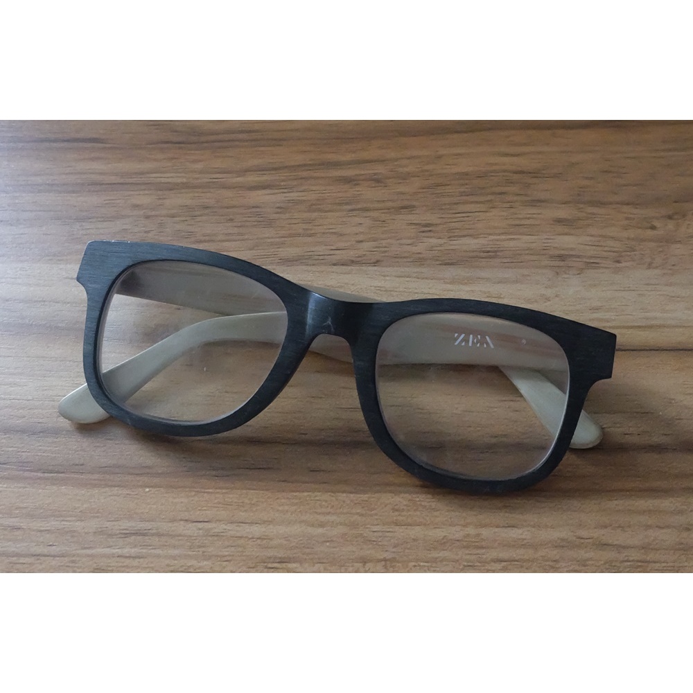 Zenni Glasses Size 58/14 130mm สีขาว/น้ำตาล มือสอง ของแท้ Shopee Thailand