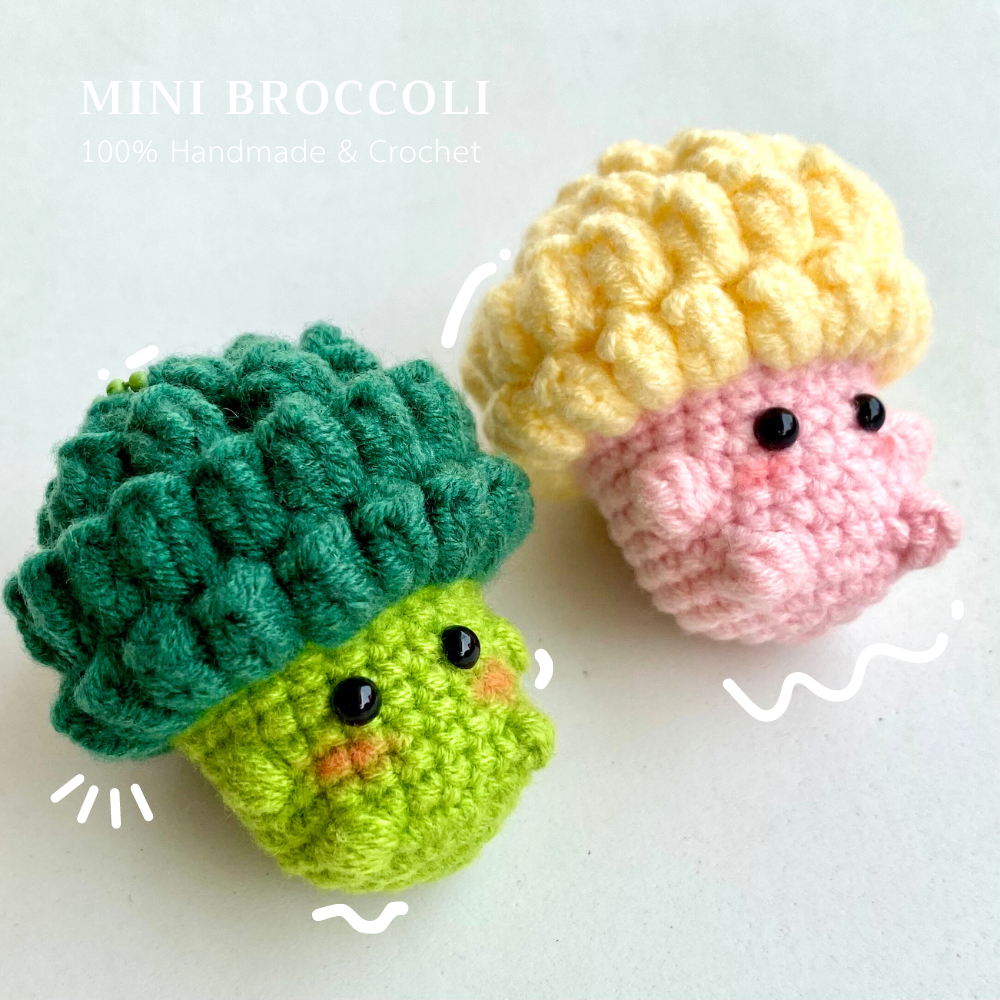 Key ring Broccoli | พวงกุญแจไหมพรม น้อนบล็อกโคลี่ Crochet | Shopee Thailand