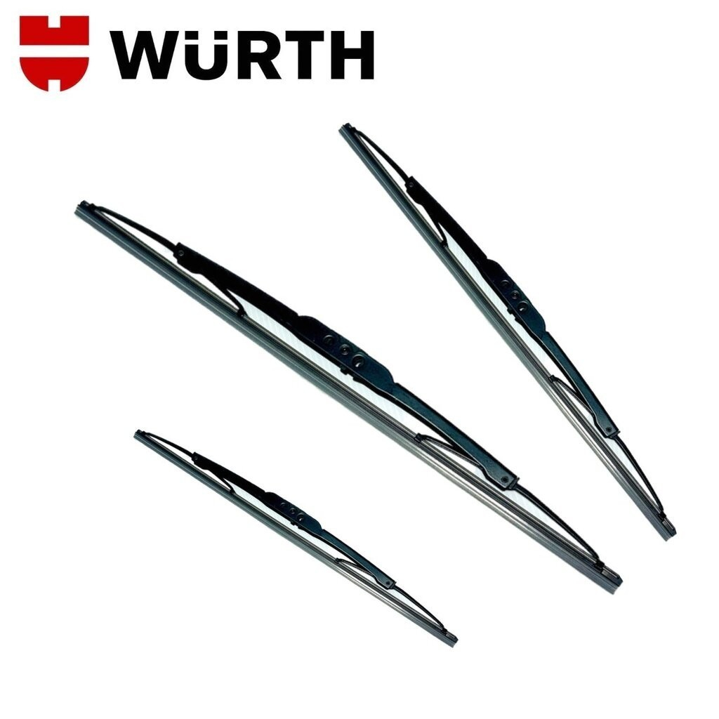 WURTH ใบปัดน้ำฝนรถยนต์มาตรฐานเยอรมัน รุ่นโครงเหล็ก wiper blade ขนาด 14