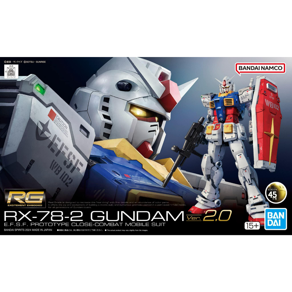 Bandai RG RX782 Gundam Ver.2.0 4573102671554 (Plastic Model) Shopee Thailand