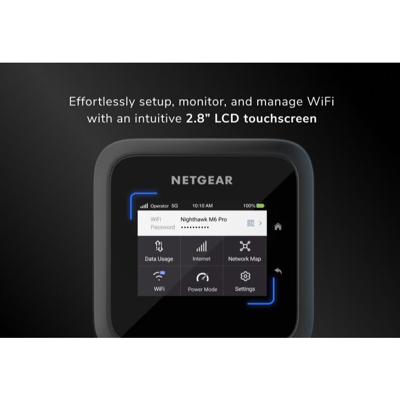 NETGEAR MR6550 Nighthawk M6 Pro 5G mmWave WiFi 6E Mobile Hotspot Router ...