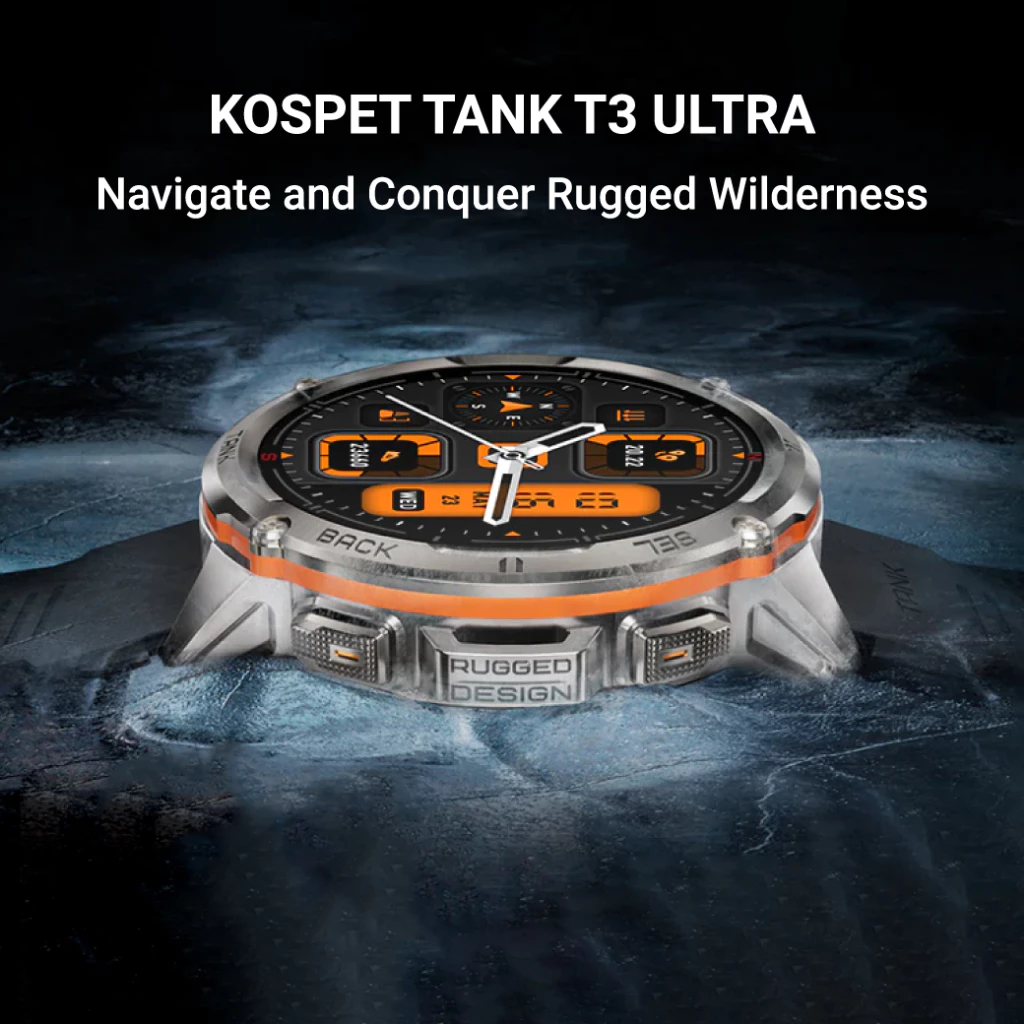 KOSPET TANK T3 ULTRA สมาร์ทวอทช์ หน้าจอ AMOLED 1.43 นิ้ว รองรับ Bluetooth Calling -2Y https://wayoza.com