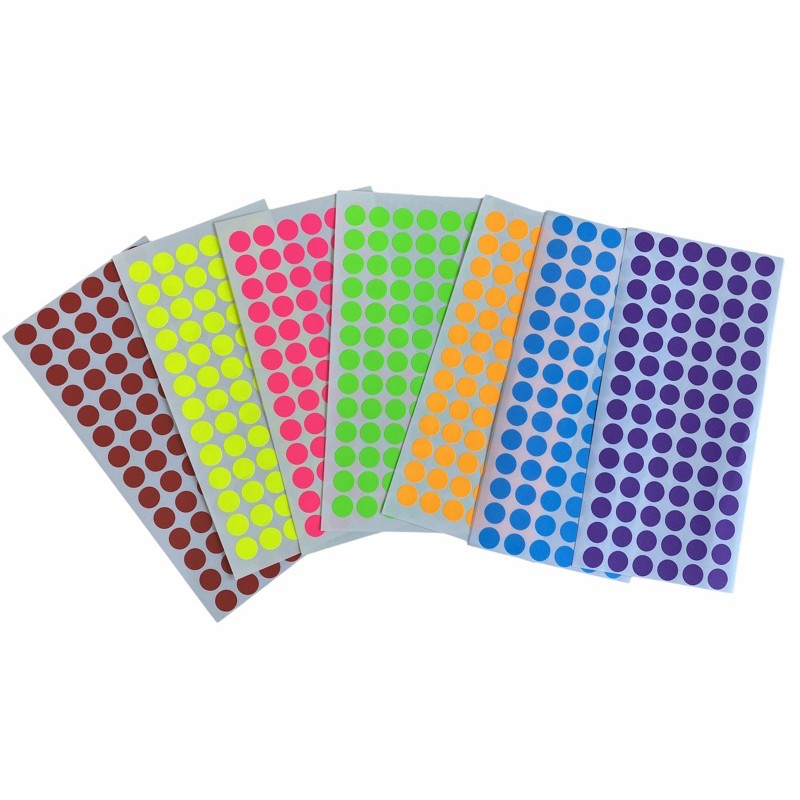 See-D Labels วงกลม 13 มม. 7วัน 7สี Color Coding Labels | Shopee Thailand