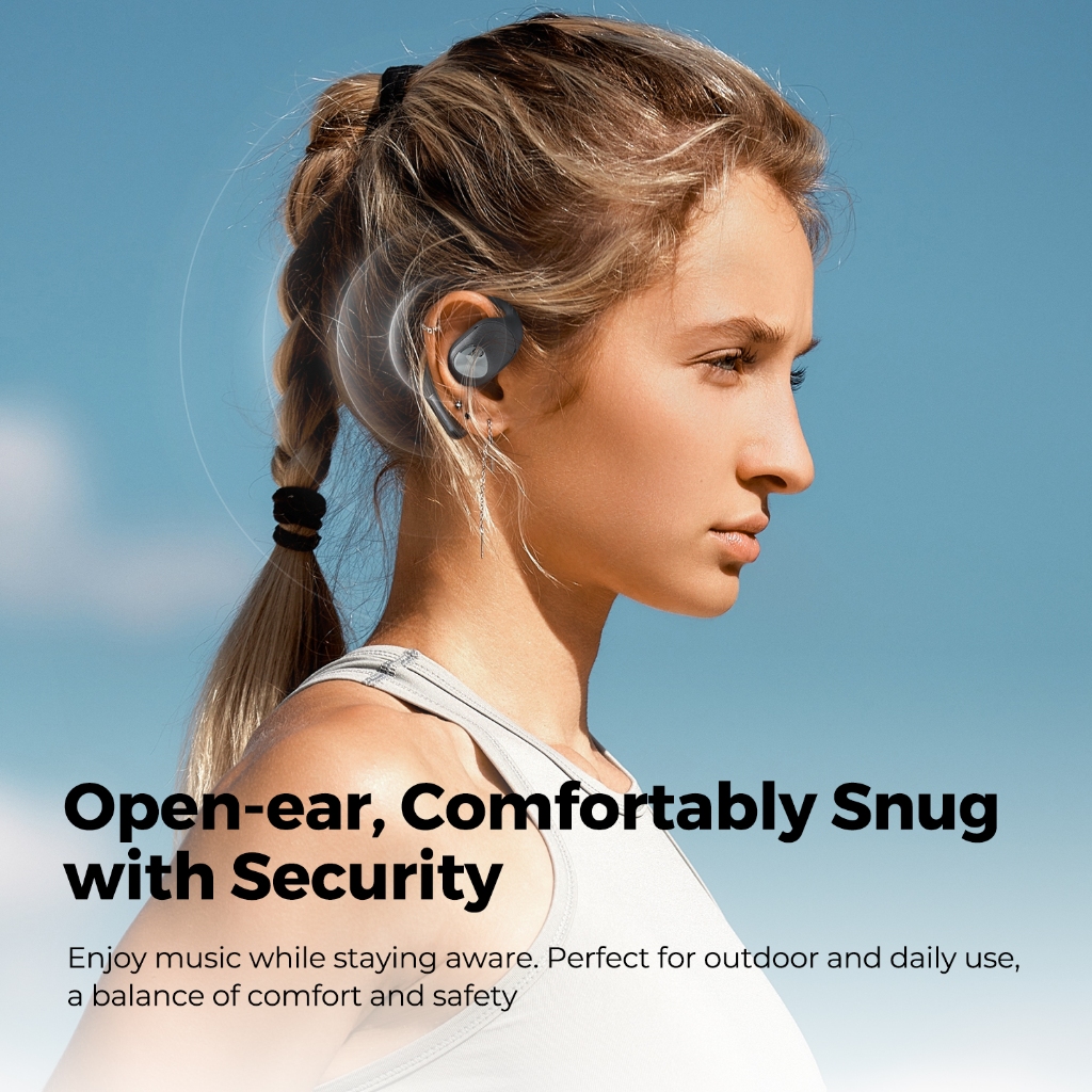 SoundPEATS GoFree 2+ หูฟัง Open Ear IPX5 GoFree2+ หูฟังบลูทูธ 5.3 หูฟังไร้สาย Hi-Res LDAC
