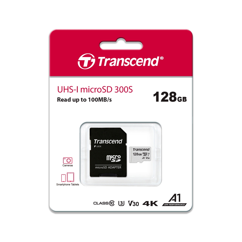 Transcend MicroSD Card 128GB with adapter : USD300S - รับประกัน 5 ปี-มี ...