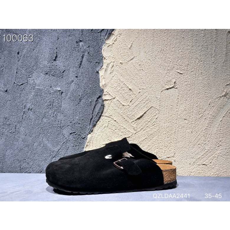 Boken Burken Birkenstock Boston Suede Shearling Boston Collection หนัง ...