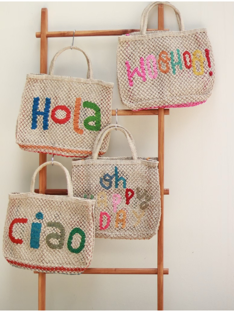 The Jacksons London BE YOU TI FUL Natural Jute Bag main image 1