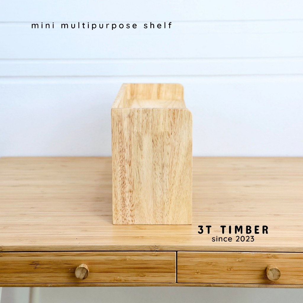3T TIMBER ชั้นวางของไม้ ขนาดเล็ก mini shelf ผลิตจากไม้แท้ 100% มี 6 ...