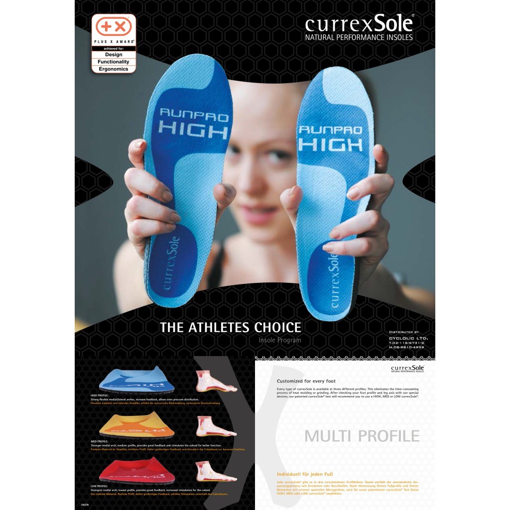 CurrexSole BikePro แผ่นรองรองเท้าจักรยาน | Shopee Thailand