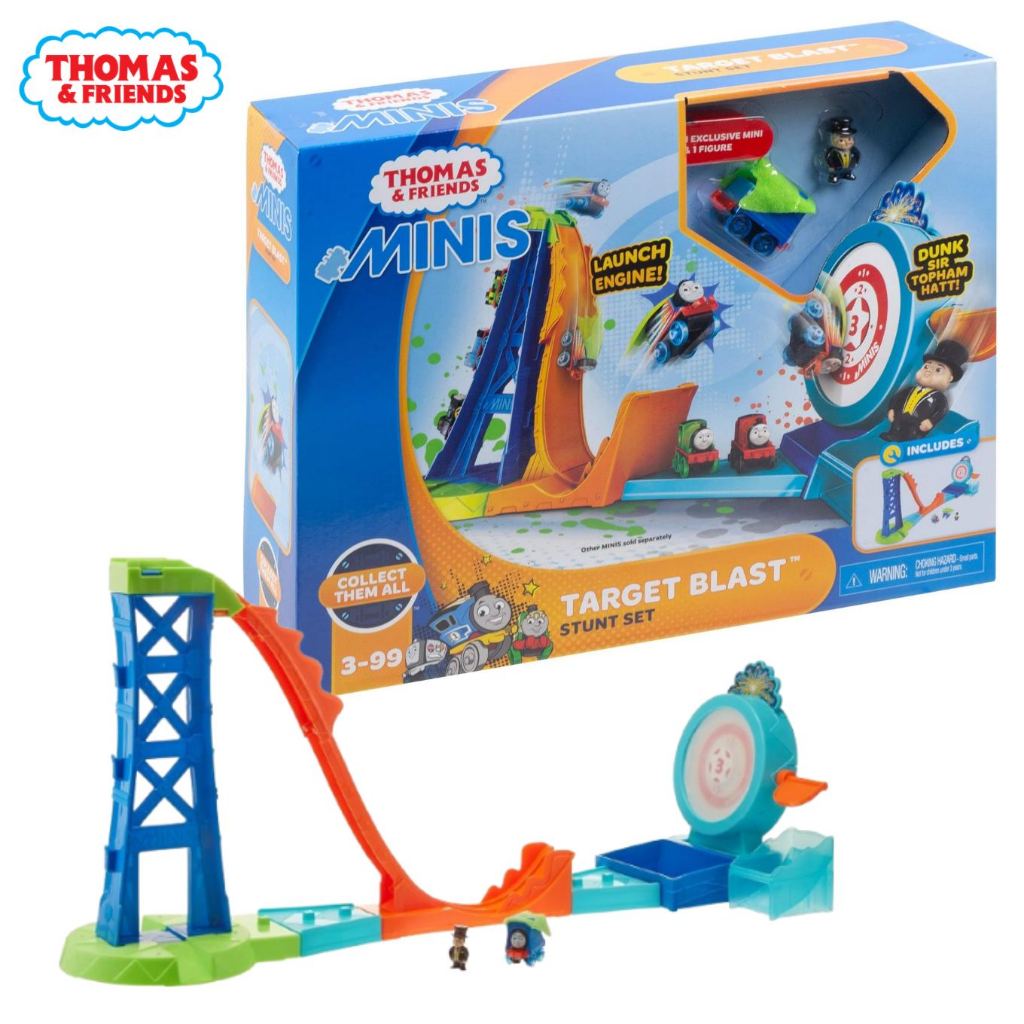 Thomas & Friends MINIS TARGET BLAST STUNT SET รถไฟโทมัส ชุดสถานีลอยฟ้า ...