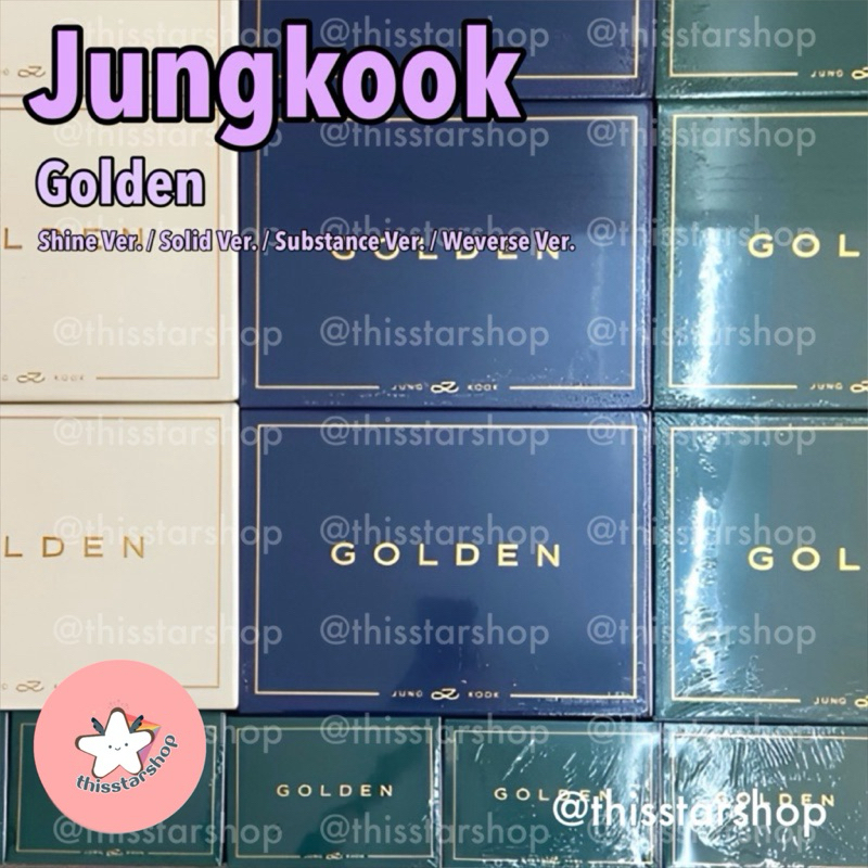 BTS JUNGKOOK Golden 12 Vinyl Record Album. Available in Shine, Solid