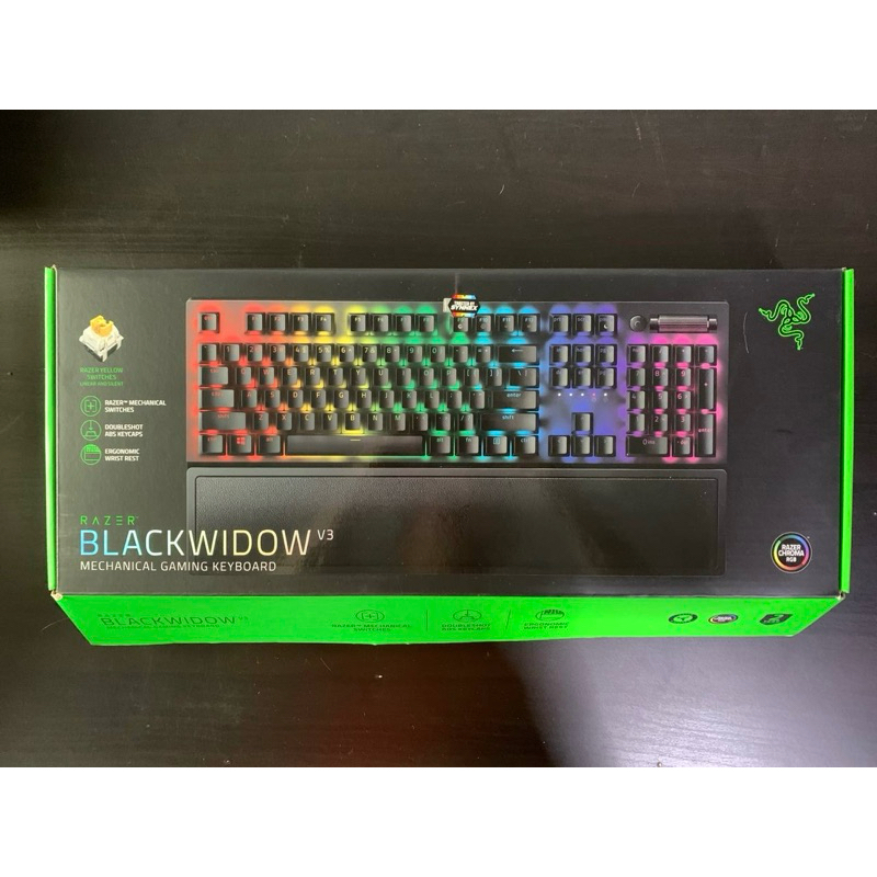 Razer black widow v3 ปุ่มaltขวาเสีย [yellow switch] mechanical gaming ...