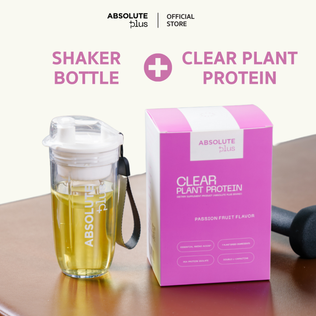 Set สุดคุ้ม Absolute Plus Clear Plant Protein 1 box คู่ Shaker แก้วเชค ...