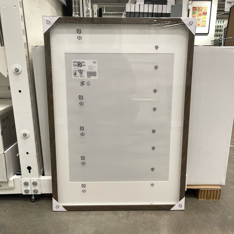IKEA อีเกีย กรอบรูป ลายไม้ ขนาด 50x70cm. RODALM IKEA แท้ 100% กรอบรูป ...