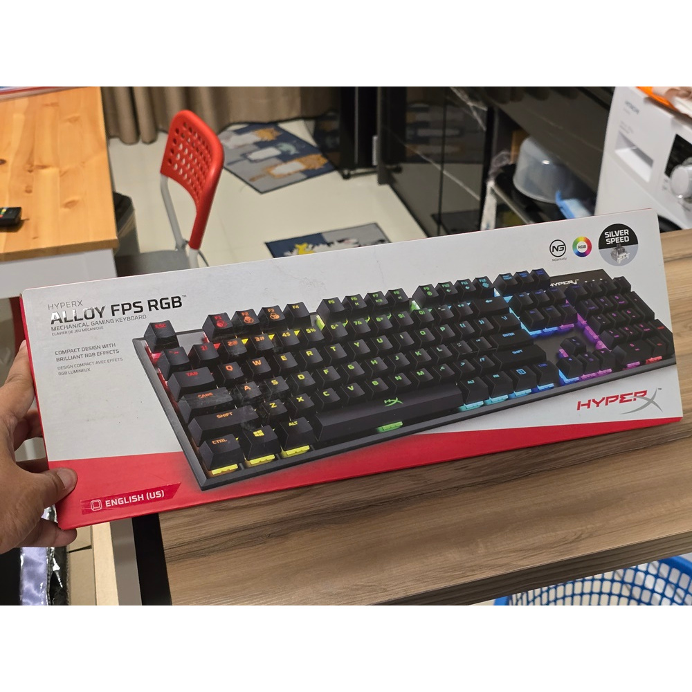 คีย์บอร์ด HYPERX ALLOY FPS RGB (KAILH SILVER SPEED SWITCH) (RGB LED ...