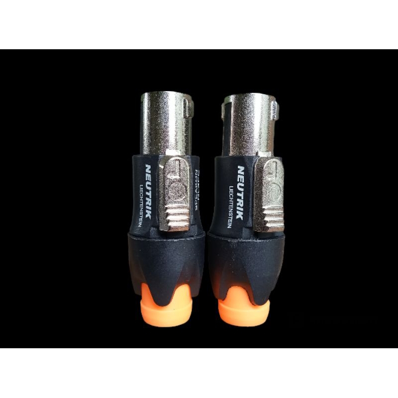 สเปคคอนลำโพงตัวผู้ แถบสีส้ม SPEAKON NL4FC NEUTRIK 4 PIN. หัวเหล็ก สวย ...