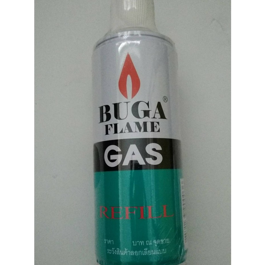 BUGA FLAME GAS แก๊สเติมไฟแช็คกระป๋อง ขนาด 290มล หรือ 200 กรัม กระป๋อง ...