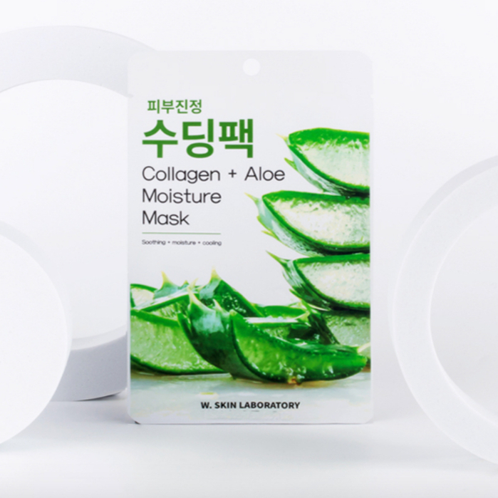 W.SkinLab Collagen + Aloe Moisture Mask 22mL มาส์กเติมคอลลาเจนผิว พร้อม ...