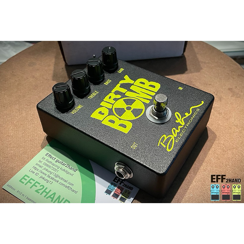 🎉เอฟเฟคกีต้าร์มือสอง🎉 (จัดส่งทันที) 🎸 Barber Dirty Bomb DIRTY BOMB ディストーション