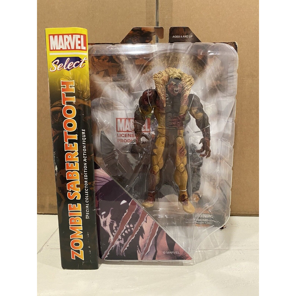 Diamond Select Marvel Select Zombie Sabretooth Action Figure | Shopee ...